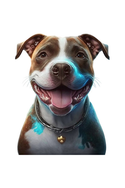 StoryGift Romania Sticker Autocolant 70CM Cu Caine, Lumina Albastra, Zgarda, ...