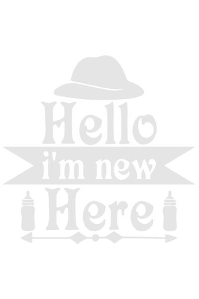 StoryGift Romania Sticker Exterior cu textul in engleza "Hello, I'm new here"...