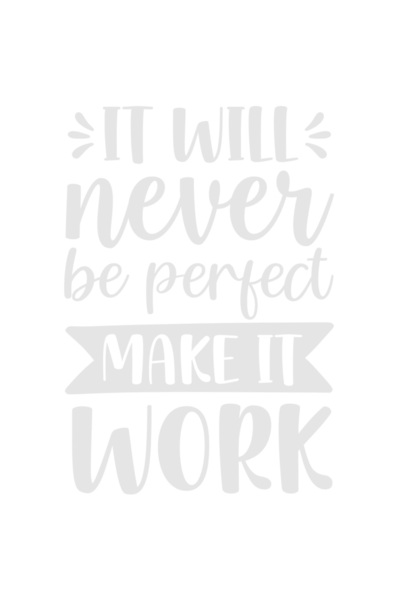 StoryGift Romania Sticker Autocolant 70CM Exterior cu mesaj motivational in limba engleza "It will never be perf