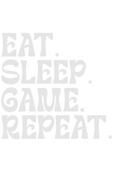 StoryGift Romania Sticker Eticheta 50CM Exterior cu mesajul "Eat. Sleep. Game...