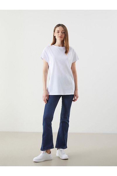 LC Waikiki Γυναικείο μπλουζάκι LCWAIKIKI Classic Crew Neck (S5)