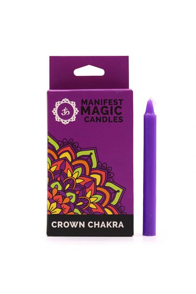 Co Esoteric Magic Candles 12bc - With Messages For Energy Release / 90 minutes / Different Colors