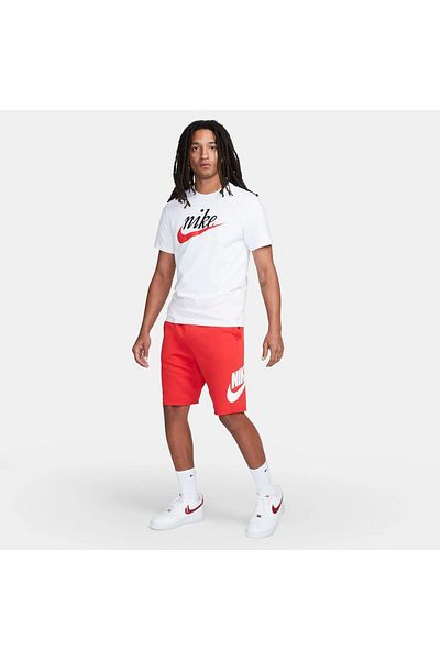 Nike Club Alumni Men's Red Cotton Casual Shorts