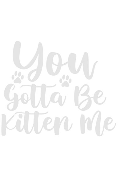 StoryGift Romania Sticker Exterior cu labute si textul "Cred ca glumesti" - pisici feline gluma , Vinyl Alb,