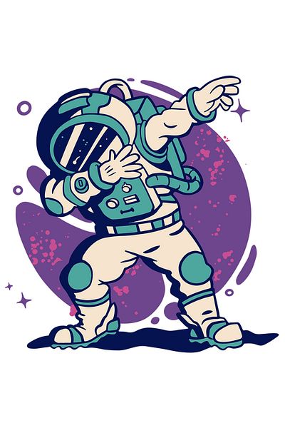 StoryGift Romania Sticker Autocolant 70CM Cu Astronaut, Costum, Spatiu, Dab, Stele, Cercuri, cu Margini Albe, P