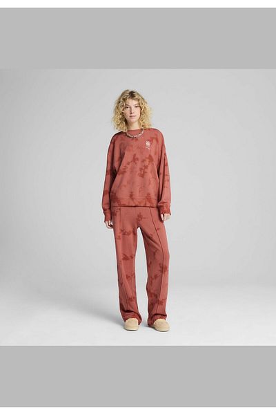 Puma Wardrobe Ess Floral Pack Oversized Washed Graphic Crew Women