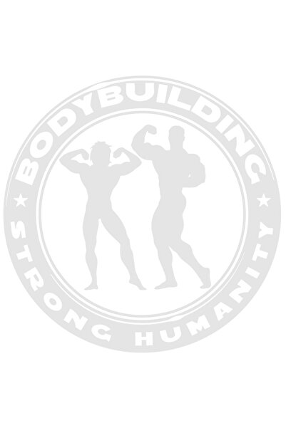 StoryGift Romania Sticker Adeziv 90CM Exterior cu 2 culturisti si mesajul "Bodybuilding, strong humanity" - cult