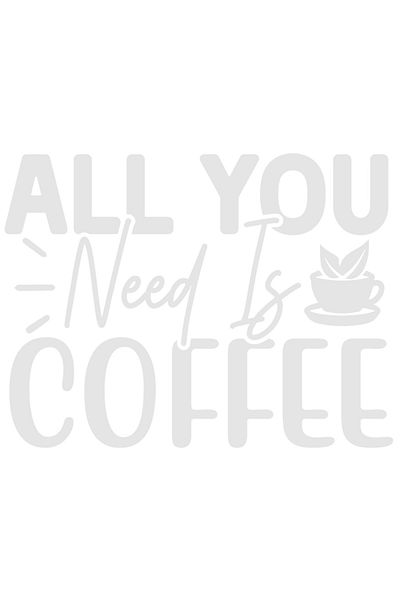 StoryGift Romania Sticker Label 40CM Exterior for coffee lovers with the message in English "All you need i