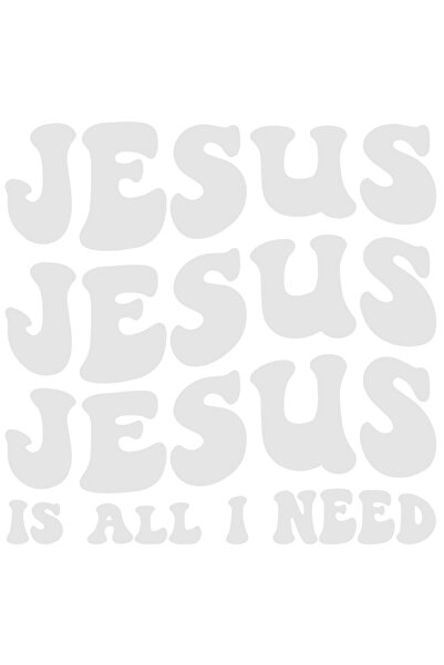 StoryGift Romania Sticker Autocolant 70CM Exterior cu mesajul "Jesus is all I...