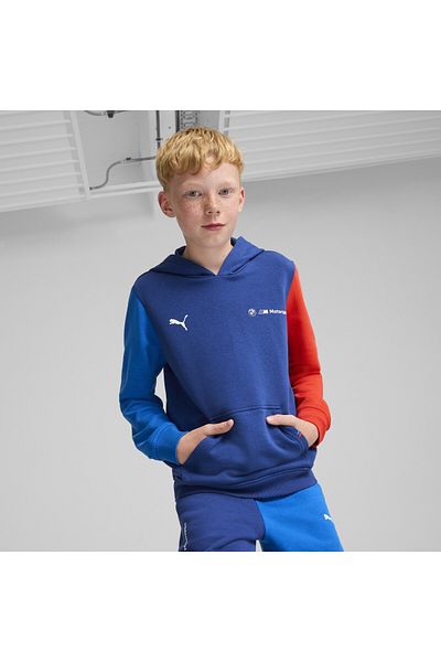 Puma Dětská mikina s kapucí BMW M Motorsport Essentials+