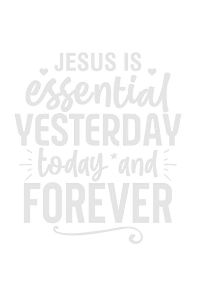 StoryGift Romania Sticker Eticheta 40CM Exterior cu mesajul "Iisus este esent...