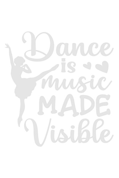 StoryGift Romania Sticker Autocolant 70CM Exterior cu o figura de balerina si...