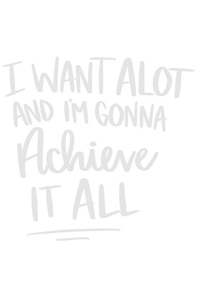 StoryGift Romania Sticker Exterior cu mesajul "Vreau mult si voi realiza totu...