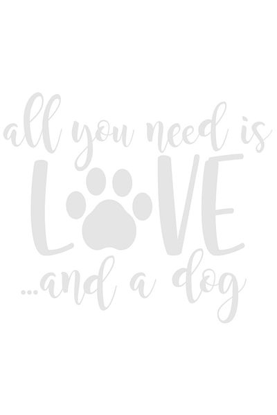 StoryGift Romania Sticker Adeziv 90CM Exterior pentru cei care au nevoie doar de iubire si de un caine - animal