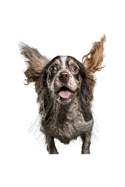 StoryGift Romania Sticker Autocolant 70CM Cu Catel, Apa, Zambet, Animal De Co...