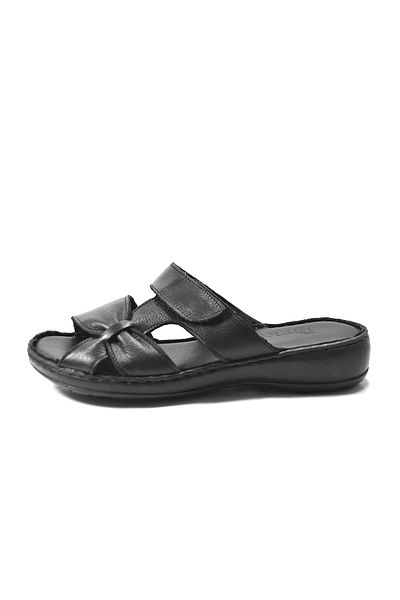 Onlo Ayakkabı Onlo Shoes Dk-0013 Genuine Leather Anatomical Pad Sole Women's Mother Slippers