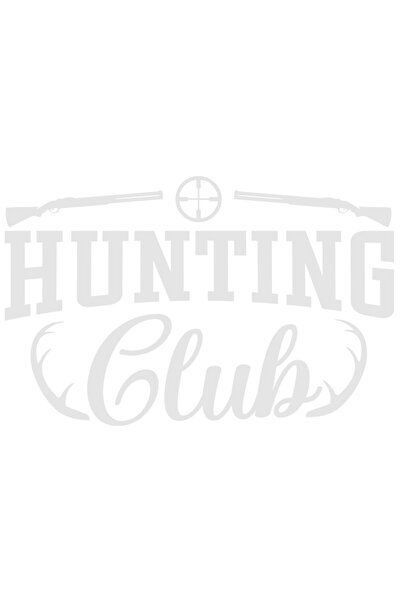 StoryGift Romania Sticker Autocolant 70CM Exterior pentru pasionatii de vanatoare cu textul "Hunting club" - clu