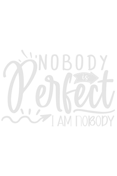 StoryGift Romania Sticker Adeziv 90CM Exterior cu textul "Nimeni nu e perfect...