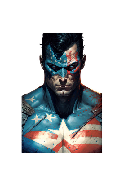 StoryGift Romania Sticker Sticker 70CM With Captain America, Flag, Superhero, Marvel, Movie Lovers, with