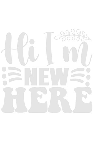 StoryGift Romania Sticker Autocolant 70CM Exterior pentru cei noi intr-un loc cu textul in engleza "Hi, I'm new