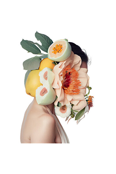 StoryGift Romania Sticker Adeziv 90CM Cu Arta Abstracta, Buchet, Flori, Fructe, Portret, Fata, Pastel, cu Margi