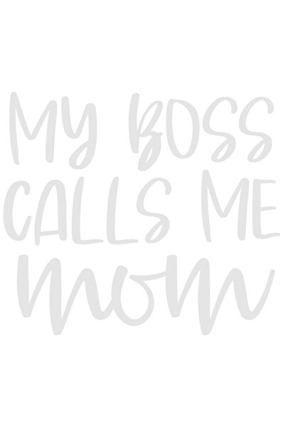 StoryGift Romania Sticker Exterior pentru o mama al carei patron este chiar fiul ei , Vinyl Alb, 90 cm