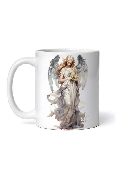 OEM Cană albă personalizată, Înger al sufletelor pure, INOVATIX®. 330ml