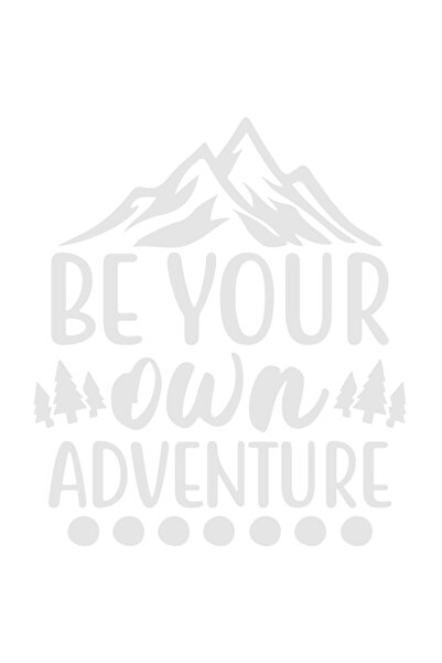 StoryGift Romania Sticker Autocolant 70CM Exterior cu munti si brazi cu textul "Be your own adventure" - fii pro