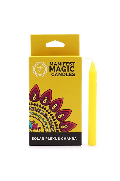 Co Esoteric Magic Candles 12bc - With Messages For Energy Release / 90 minutes / Different Colors