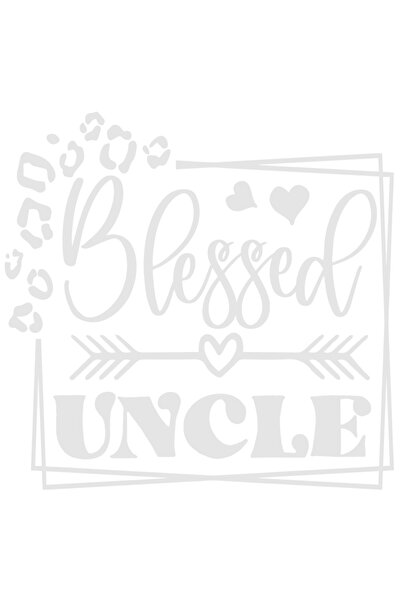 StoryGift Romania Sticker Autocolant 30CM Exterior pentru un unchi binecuvantat - rude nepoti ajutor , Vinyl Alb