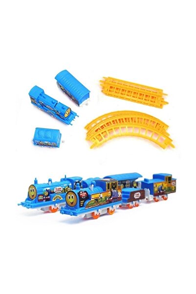 BAMTEBİ Thomas Tren 9 Parça Pilli Tren Seti Oyuncak-eğitici Oyuncak Lokomotif...