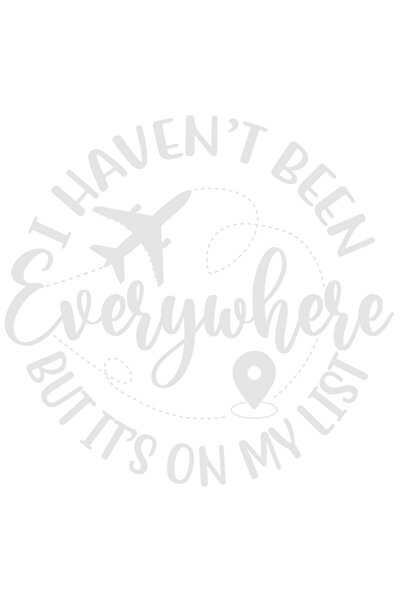 StoryGift Romania Sticker Eticheta 40CM Exterior cu avion si mesajul "I haven...