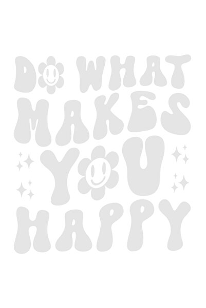 StoryGift Romania Sticker Exterior cu floricele si mesajul "Fa ceea ce te fac...