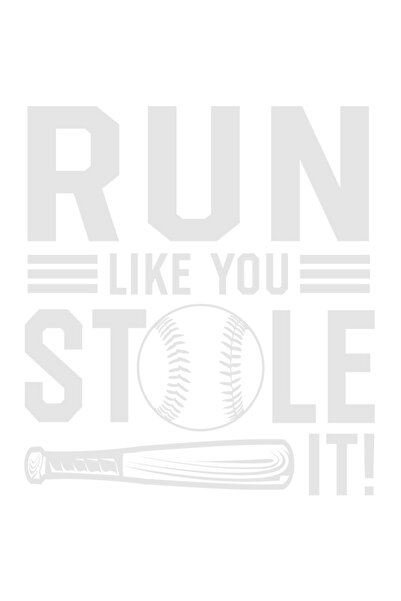 StoryGift Romania Sticker Adeziv 90CM Exterior cu mesajul care te indeamna sa fugi ca si cum ai furat ceva - bas