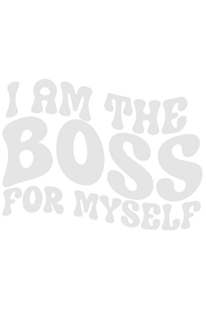 StoryGift Romania Sticker Eticheta 40CM Exterior cu mesajul "I am the boss fo...