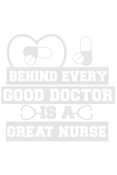 StoryGift Romania Sticker Autocolant 70CM Exterior cu pastile si textul "In spatele fiecarui doctor bun se afla