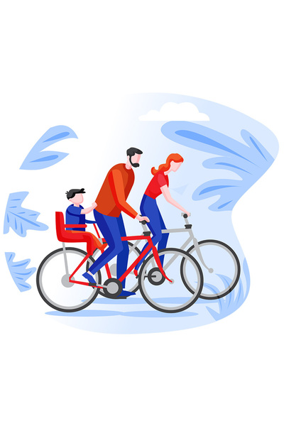 StoryGift Romania Sticker Autocolant 70CM Cu Bicicleta, Sport, Familie, Ciclism, cu Margini Albe, PVC Vinyl 70 cm