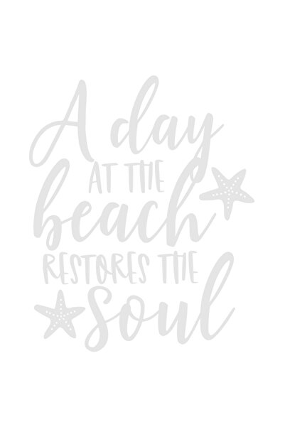 StoryGift Romania Sticker Eticheta 40CM Exterior cu textul "A day at the beac...