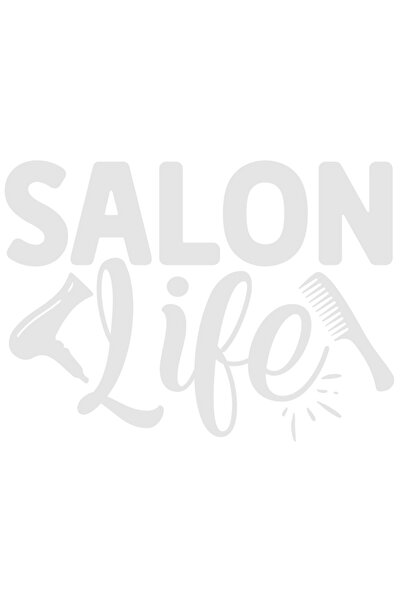 StoryGift Romania Sticker Exterior cu textul in limba engleza "Salon life" - ...