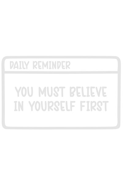 StoryGift Romania Sticker Exterior cu mesaj motivational "You must believe in...