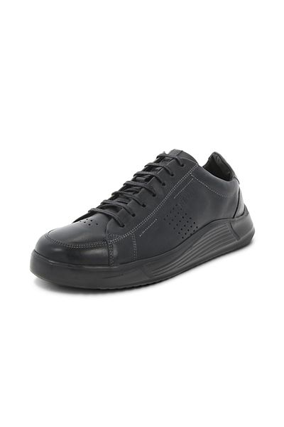 TOGO Sports Shoes, Urban Sneakers Nev 329 Black Natural Leather