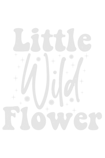 StoryGift Romania Sticker Autocolant 70CM Exterior cu floricele si textul in limba engleza "Little wild flower"