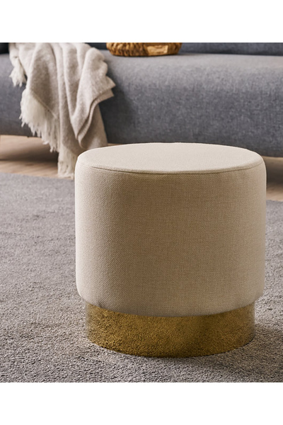 FAVORA Bodrum Puf - Krem