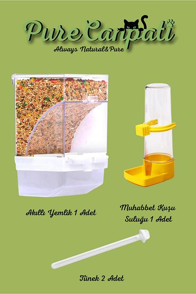 PureCanpati Smart Feeder, Drinker, Perch Set