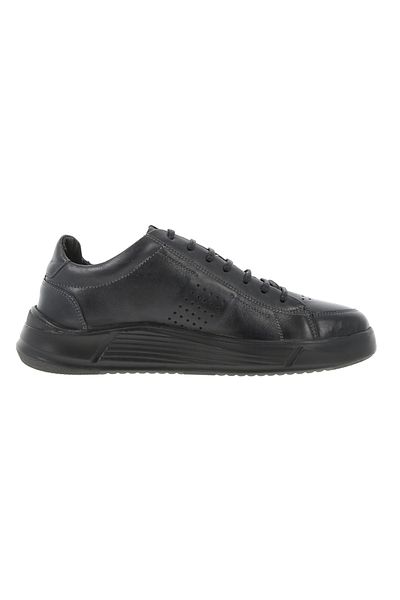 TOGO Sports Shoes, Urban Sneakers Nev 329 Black Natural Leather