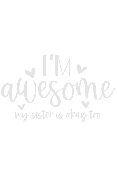 StoryGift Romania Sticker Autocolant 70CM Exterior cu inimioare pentru persoanele care se cred minunate - surori