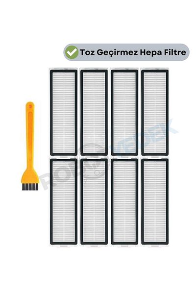 robotyedek Xiaomi X20 Max X20 Pro (Not Plus!) Compatible Replacement Hepa Filter and Cleaning Brush-9 Pieces
