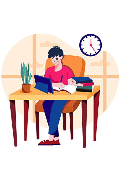 StoryGift Romania Sticker Autocolant 70CM Cu Birou, Tableta, Carti, Cer, cu M...