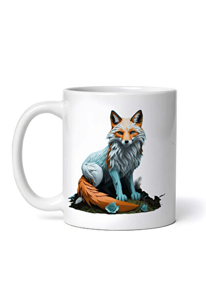 OEM Cană albă personalizată, Ice Fox, INOVATIX®. 330ml