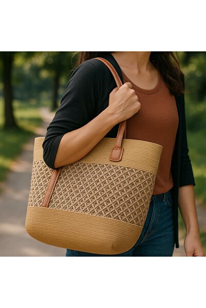 WOHOME Ψάθινη γυναικεία τσάντα παραλίας - Προσθέστε στο στυλ και τον κόσμο σας!